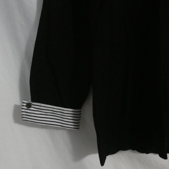 JOSEPH A. | medium | Pullover Sweater With Faux Striped Shirt | Rolled Cuffs - Picture 6 of 16
